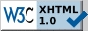 Label du World Wide Web Consortium pour le XHTML